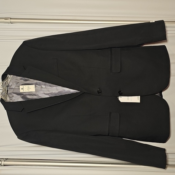 Express Other - NWT Express Mens Extra Slim Stretch Navy Blue 2-Button Lightweight Blazer 38R